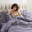 Ensemble d'édredon plissé avec draps Bed-in-a-Bag-103134057-103134062