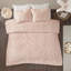 Ensemble d'édredon en chenille de coton touffeté 2 pièces-115970588-115970586