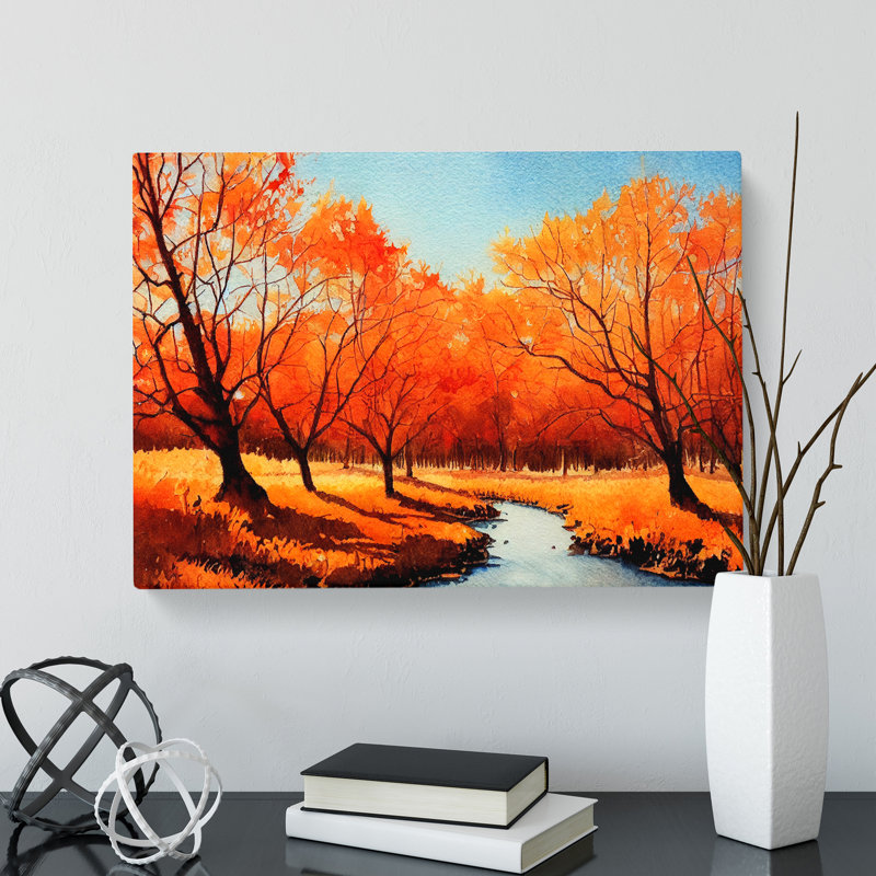 Spirited Autumn Forest - Wrapped Canvas, 50cm H x 76cm W x 3cm D