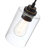 Mincey Adjustable length 1 Light Glass Shade Teardrop Pendant-213339336