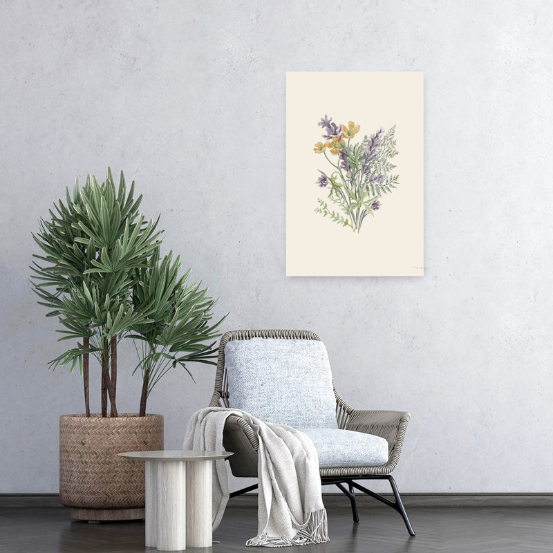 Art botanique contemporain abstrait Botanical Mix II, H 24 po x l 16 po