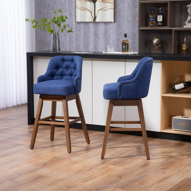 Tabouret de comptoir 28 po Avantae, Bleu marine