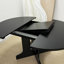 Table de salle à manger pour table de ferme ovale extensible 59 po x 43 po avec tréteau amovible