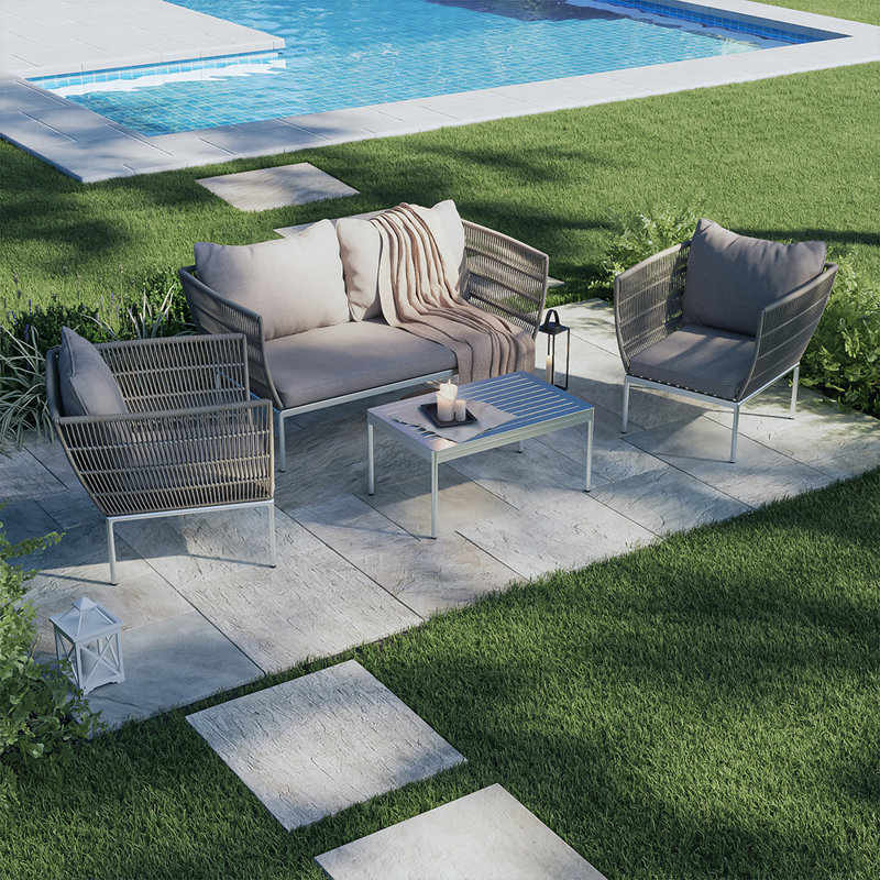 Elvaston Steel 4 - Person Seating Group
