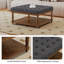 Table basse avec repose-pieds 33 po avec tablette en bois-967253902