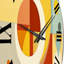 Horloge murale Syncronicities Midcentury Elegant Retro Art V-93381018