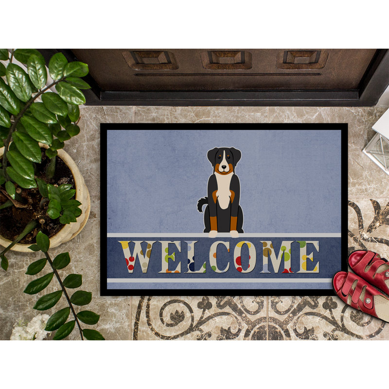 Appenzell l’appenzell welcome 27 po x 18 po tapis de porte extérieur antidérapant