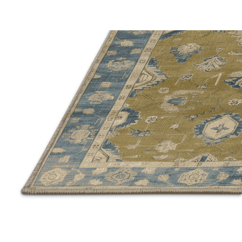Machine Washable Overdyed Brown Area Rug, Rectangle 2' x 3'
