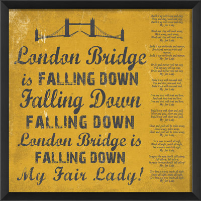 London Bridge Framed Textual Art