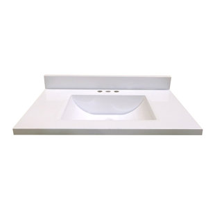 Plateau de meuble-lavabo simple 31 po