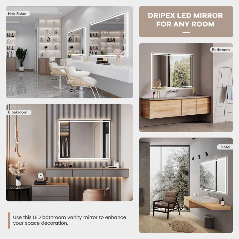 Rectangle Mirror, W80xH60CM