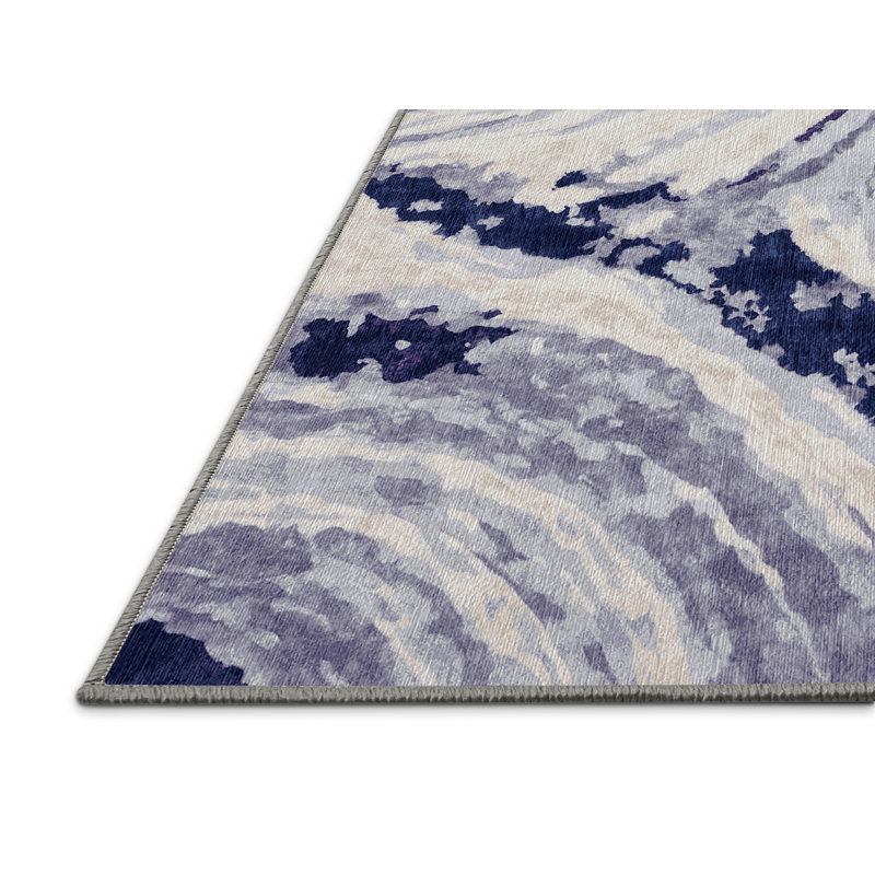 Tapis gris lavable à la machine, Rectangle 2 pi x 3 pi