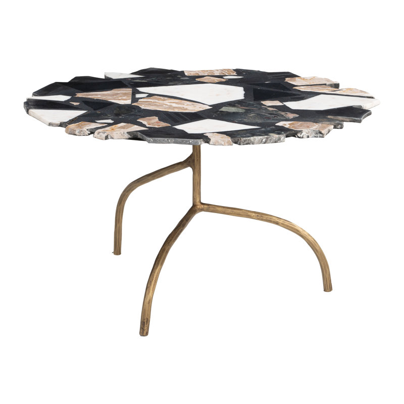 Table basse multicolore