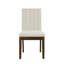 Chaise rembourrée 2, style moderne, 100% tissu, beige 2 chaises, taupe, construction,