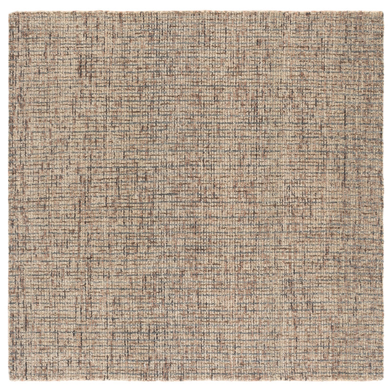 Abstract 468 Hand Tufted Wool Abstract Rug, 6' X 6' Square