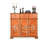 Orange Solid + Manufactured Wood Shoe Storage Bench