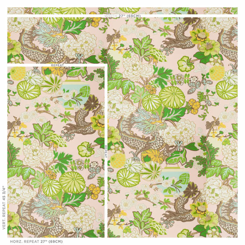 Papier peint dragon de Mai, Rougir