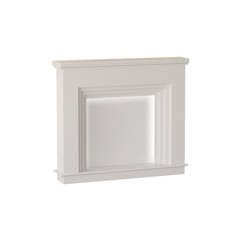 Manufactured Wood Freestanding Fireplace, White