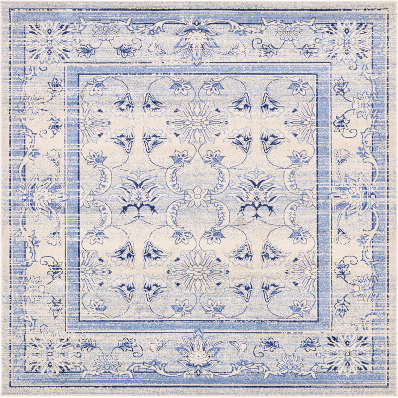Marconi Floral Indoor Rug, Square 7'10"