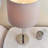 Folds 51.5Cm Silver Table Lamp Set