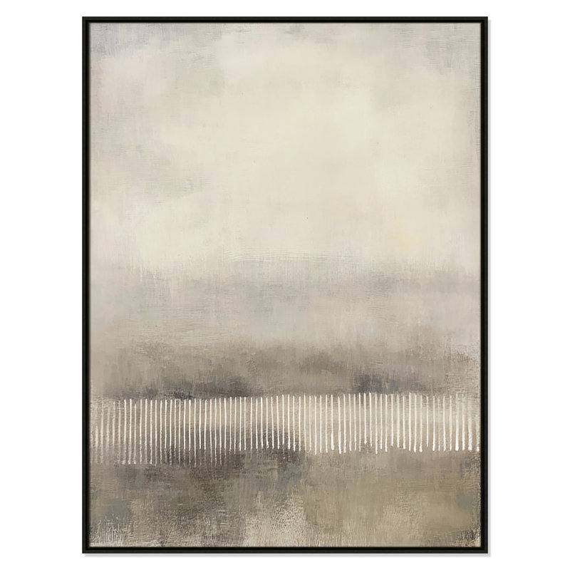 Équilibre équilibré «I» par Irena Orlov, Flottant espresso, H 49,5 po x l 37,5 po