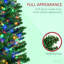 Arbres de Noël artificiels de 7 pi avec décoration de Noël et lumières colorées-168452090