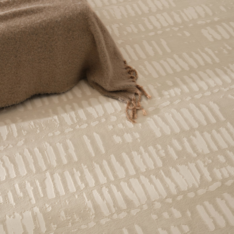 Shell Washable Rug, Rectangle 7'10" x 10', Bone Beige