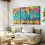 «Summer Tropical Palms», 3 pièces sur toile-98562951