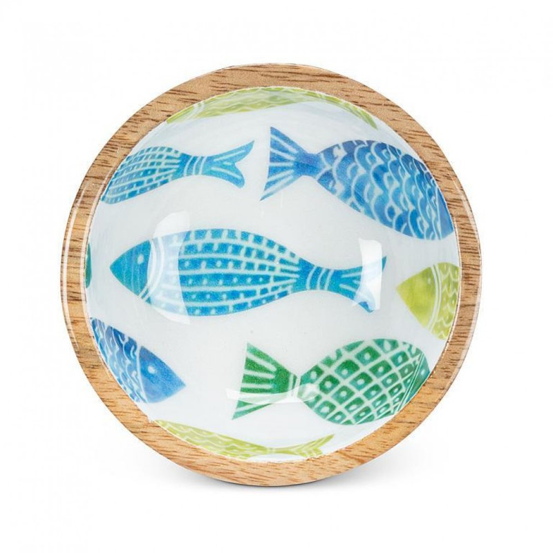 Bol décoratif pour poissons nageant