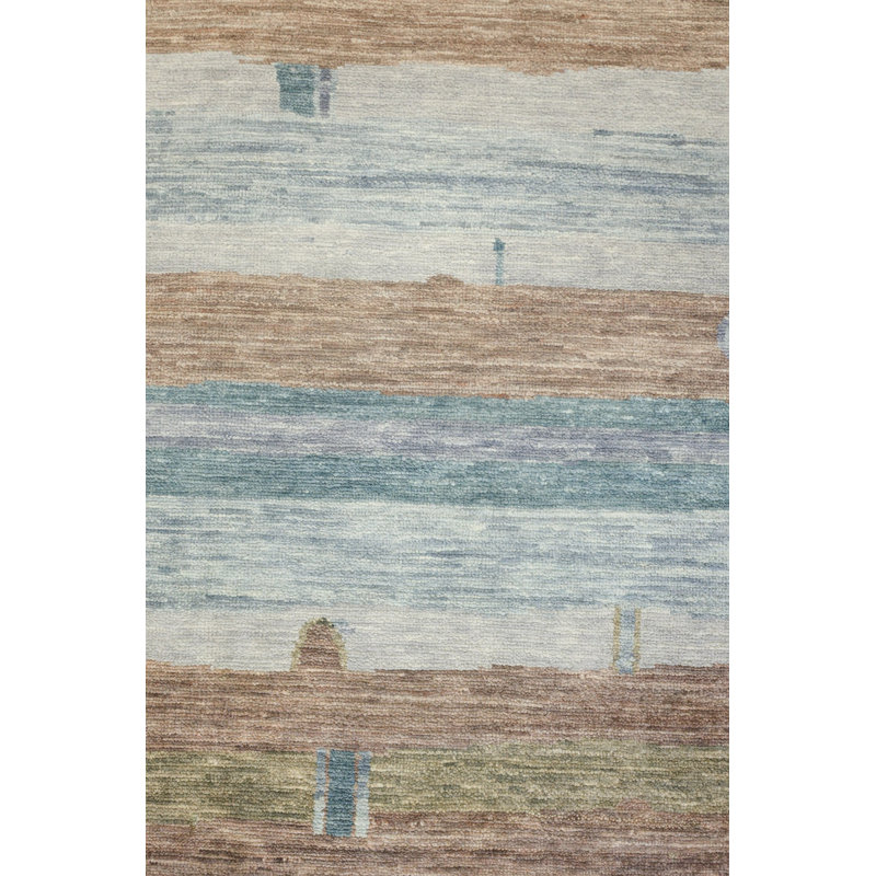 Tapis rectangulaire unique de 8 pi 11 po x 12 pi brun