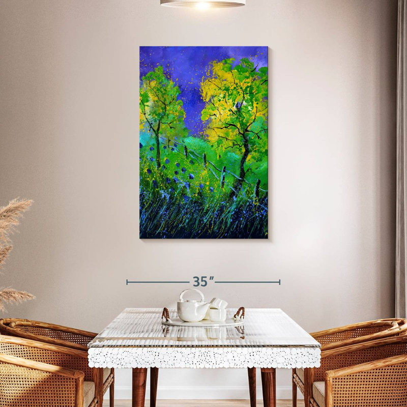 Avery Two Yellow Trees, 45" H x 30" W