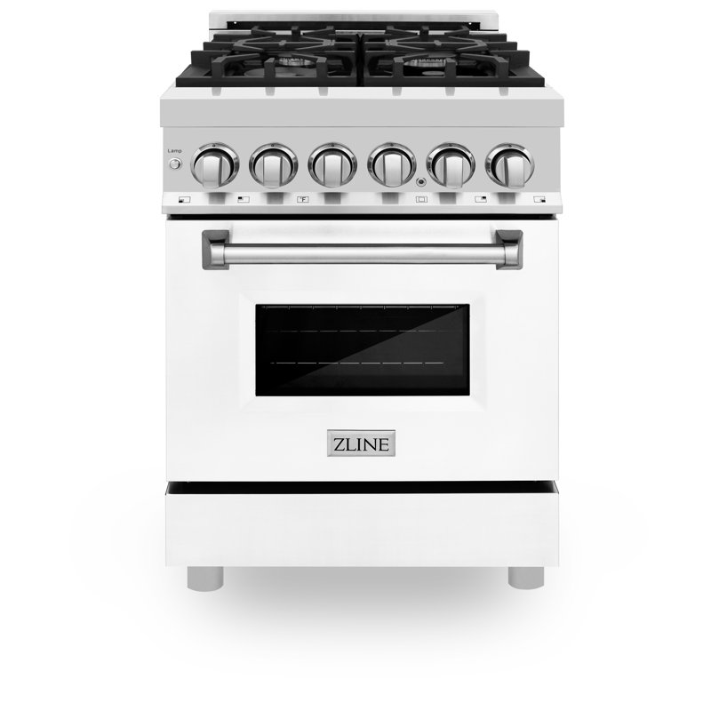 ZLINE 24 po 2,8 pieds cubes Pi. Cuisinière Legacy Dual, Blanc mat