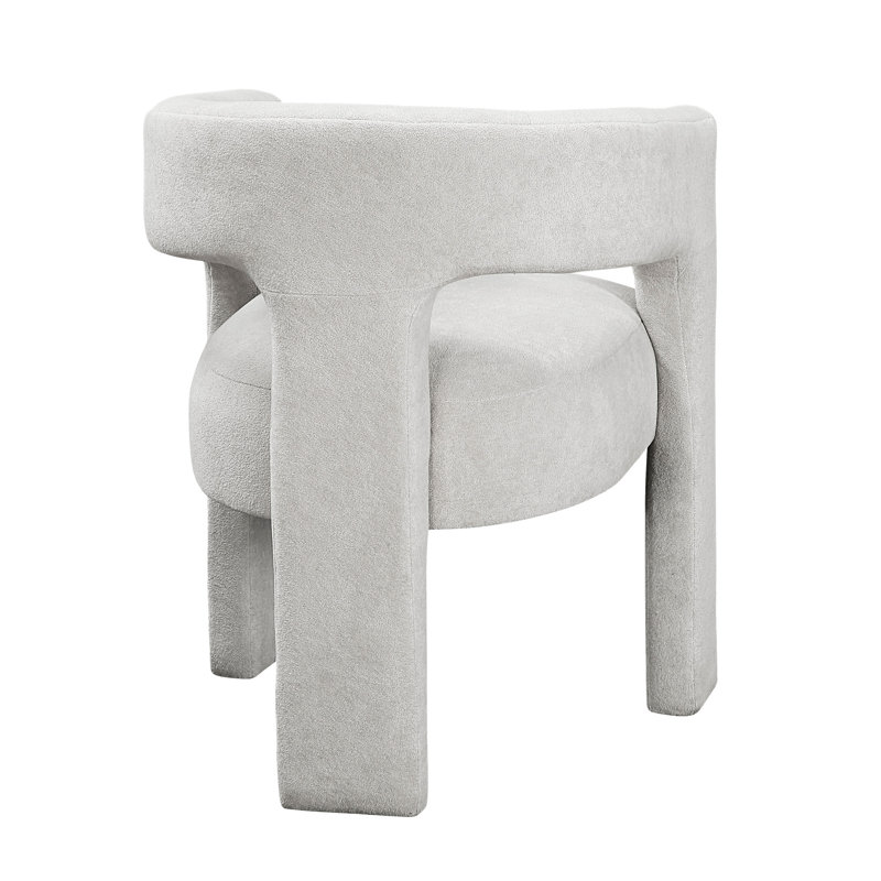 Chaises d'appoint rembourrées Modern Grey, Gris clair