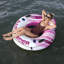 Bestway Hydro Force - Anneau gonflable 48 po Rapid Rider - Tube gonflable pour 1 personne, jeu d'eau de rivière, appui-tête, porte-gobelets