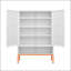 Armoire à chaussures polyvalente à deux portes avec un design innovant pour un rangement optimal et une esthétique moderne-1152711882