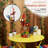 16"H Solar Metal Rooster with Enclosed LED Lights