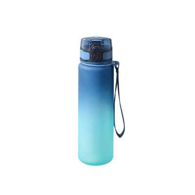 Plastic Water Cup Large-capacity Outdoor Sports Cups Gradient Color Portable Cups High-color Plastic Cups Locking Bouncing Cups Space Cups