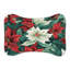 Holiday Poinsettias - 1 Piece Bone Shape Feeding Mat-101344180