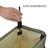 Fabric Rolling Laundry Hamper with Handles-1937876110