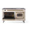 ILVE Nostalgie II Noblesse 60 in Dual Fuel Range, 9 Burner, Griddle-845906350-845906349