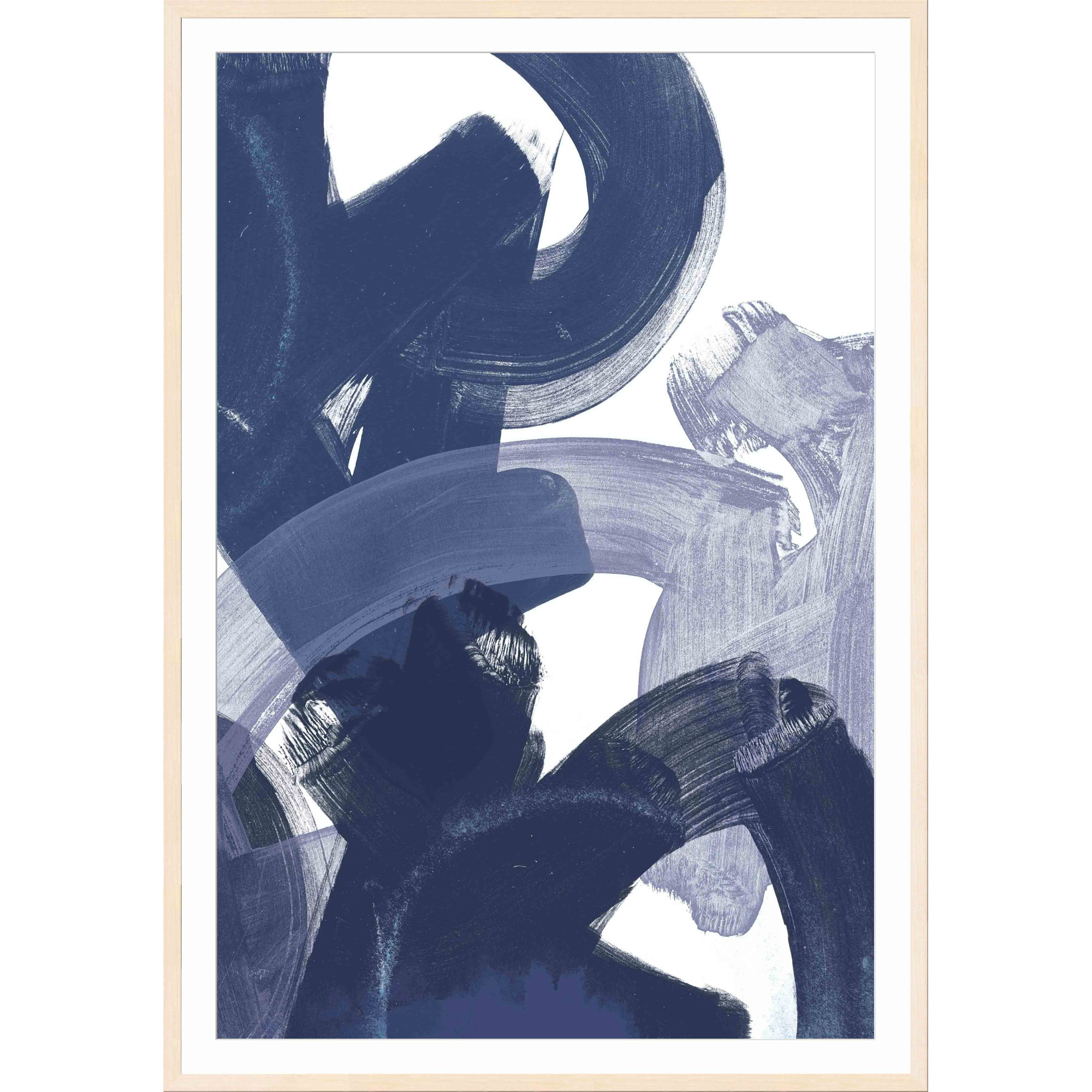 Blue On Blue I, 53.8" H x 37.8" W x 1.18" D, Maple