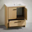 Meuble-lavabo autoportant 30 po Virage en chêne naturel avec comptoir à 3 trous Virage-1080294753-1080294752