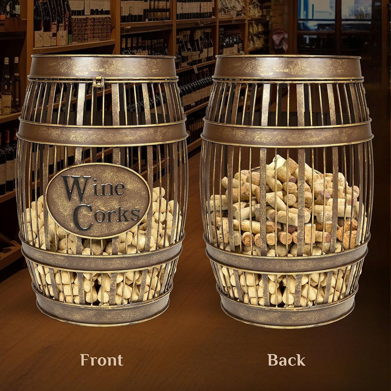 «Table d'appoint Cork Catcher - Porte-bouchon décoratif et rangement pour jusqu'à 2000 bouchons - Taille standard»
