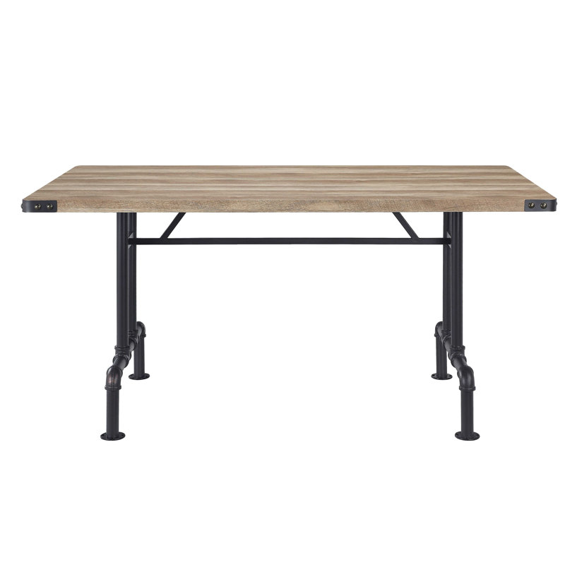 Table de salle à manger And Sandy avec pieds en métal