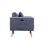 Canapé Elio en lin 56,5 po avec ports de charge USB