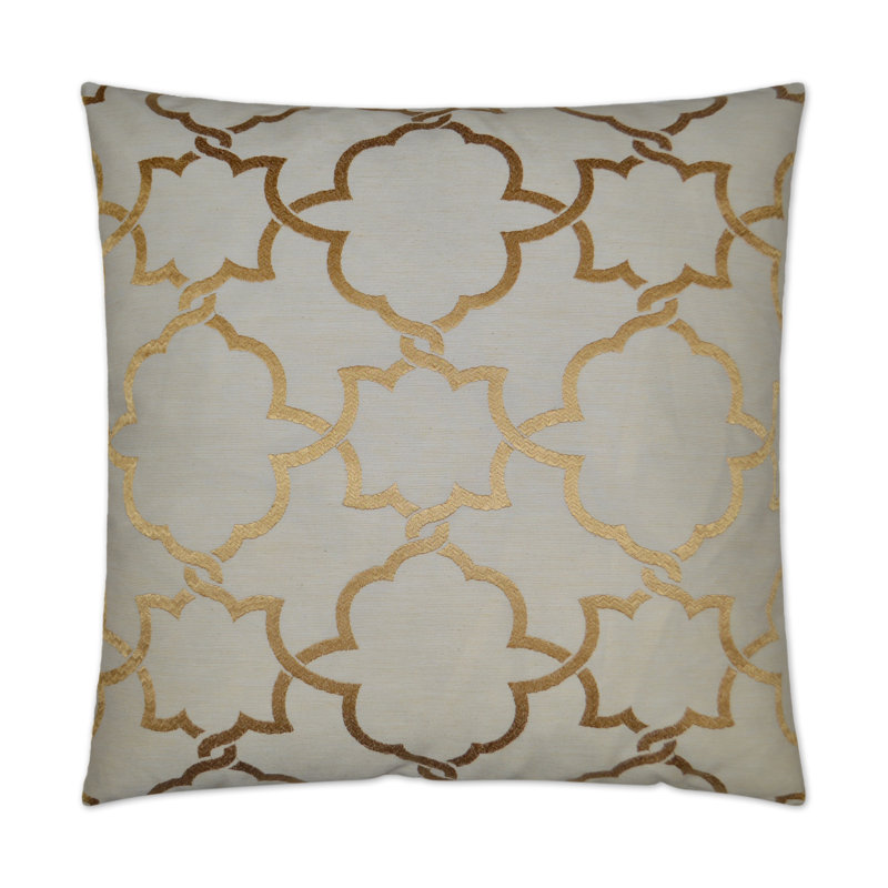 Carlton Square Pillow Cover & Insert, Gold