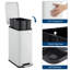 Stainless Steel Step Trash Can with Soft-Close Lid, 13 Gallon Slim Kitchen Garbage Bin-120893250