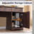 Modern Executive Desk With Power Outlet, Wood Home Office Desk With Drawer & Storage Cabinet-96061329