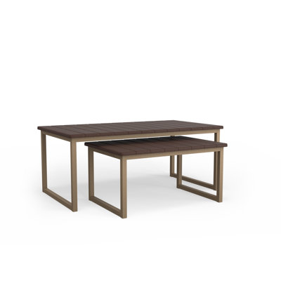 Nesting Outdoor Rectangle Coffee Table
