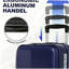 Luggage,with front opening,TSA approved lock,hardshell suitcase,Blue